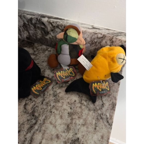 The Meanie Series 1 & 2- Plush Bundle -digger the snottish Terrier-Armydillo Dan - Picture 2 of 11